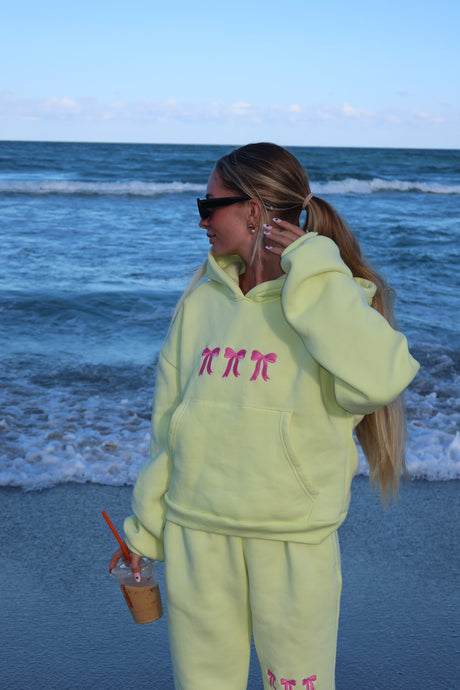 Happiness ultra cozy hoodie | Lemon
